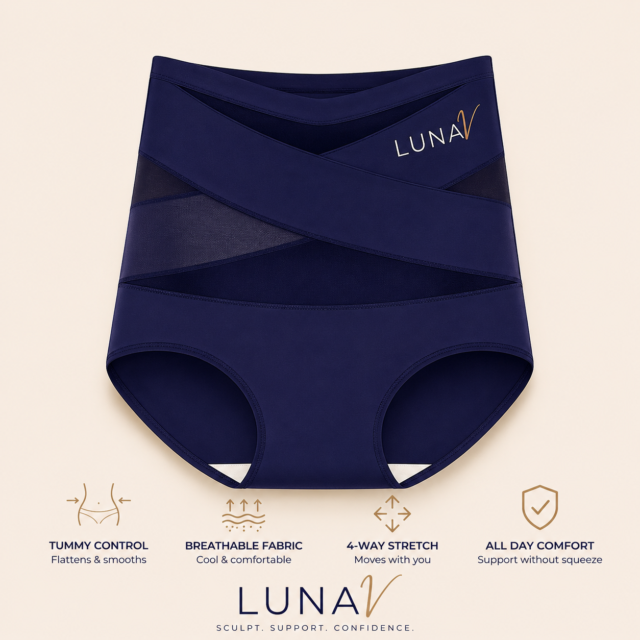 High-Waisted Shaping Brief – Tummy Control
