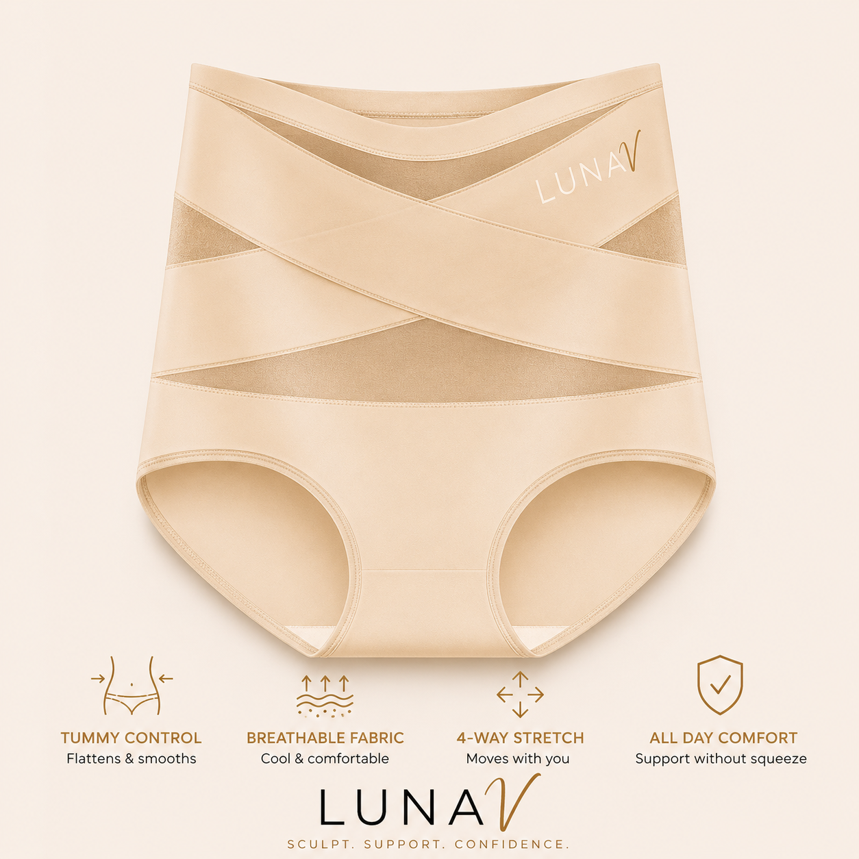 High-Waisted Shaping Brief – Tummy Control