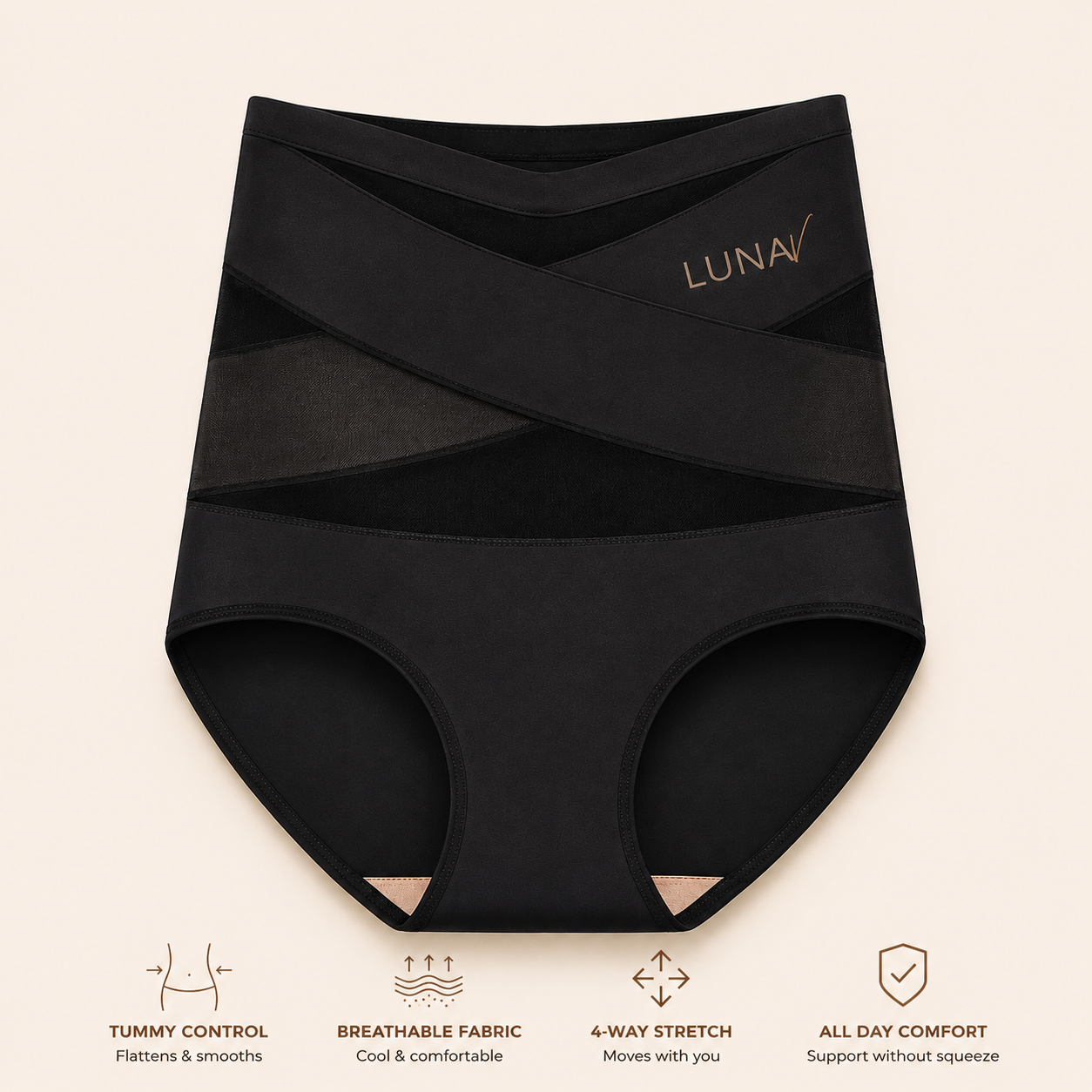 High-Waisted Shaping Brief – Tummy Control